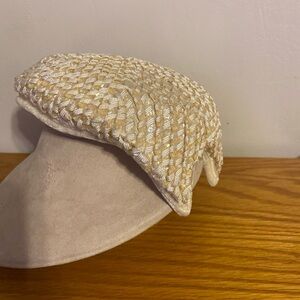 Vintage 1950’s Cream Iridescent Sequined Women’s Hat